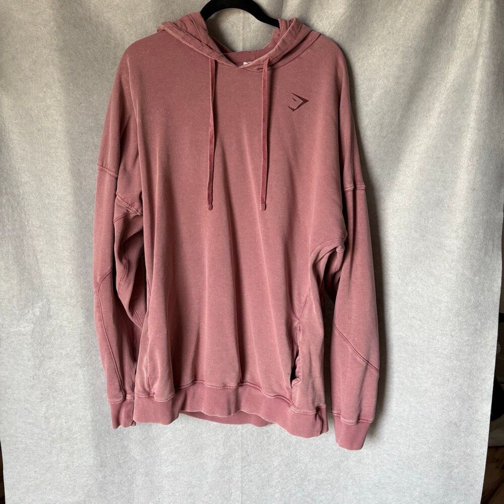 Gymshark Power Washed Hoodie Oversized Rose Brown Men’s size XXL Big and Tall - Picture 3 of 8